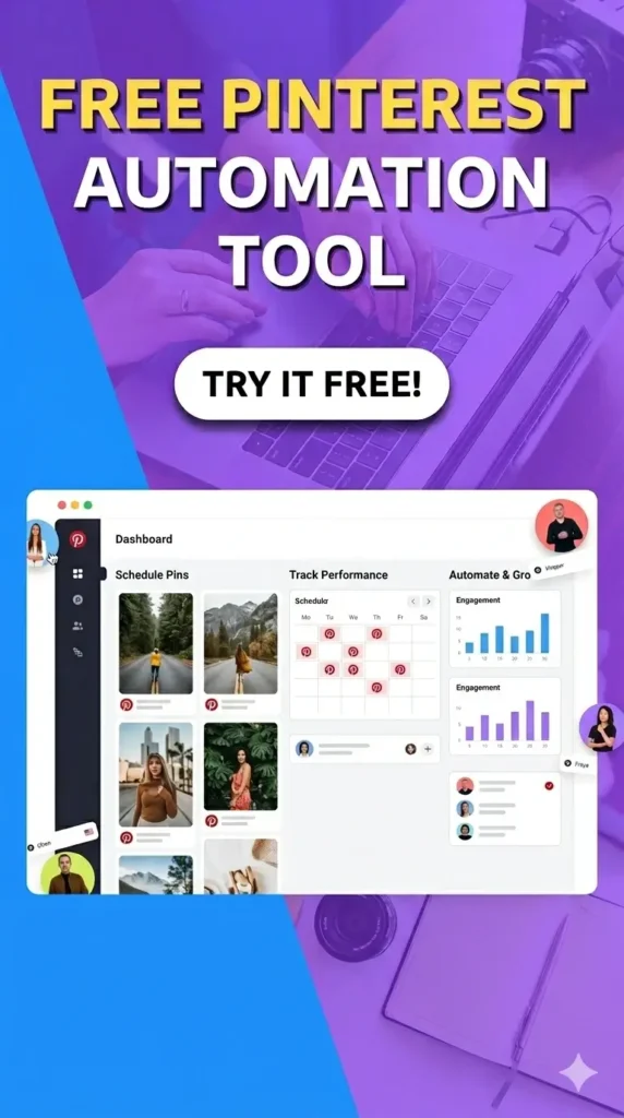 Pinterest automation free tools.